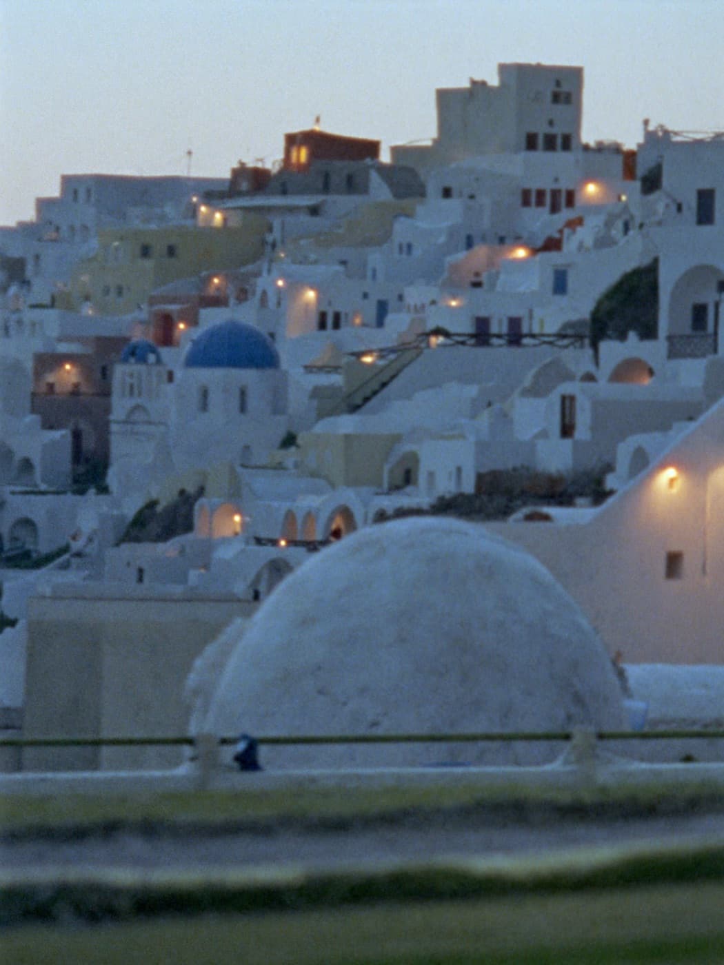 Film photo of Oia, Greece
